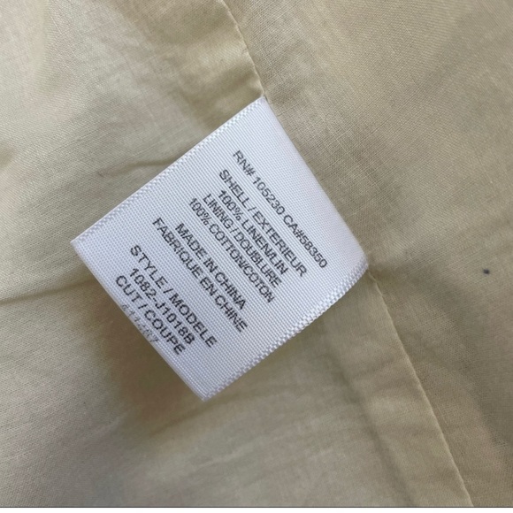 Joie Mehira Ivory Linen Open Front Blazer Sz 0 - Picture 11 of 16